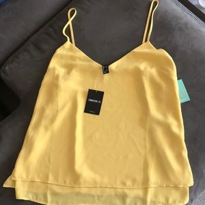 Cute yellow women’s woven top/cami-brand new!